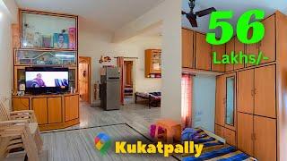 56 lakhs Beautiful fully furnished 2 bhk flat for sale in kukatpally hyderabad 1160sft | real estate