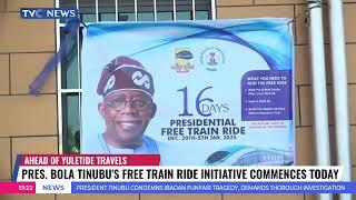 Pres. Bola Tinubu's Free Train Ride Initiative Commence Today