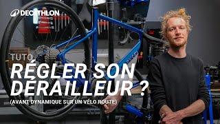 TUTO - Comment régler un dérailleur avant mécanique sur un vélo route ?  I Decathlon