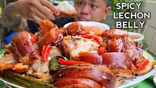 SPICY LECHON BELLY | MUKBANG PHILIPPINES | TOL BULOY MUKBANG