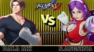 KOFXV Shermie Asesina Vs Bala MX - Intense Fight - Nice combos!