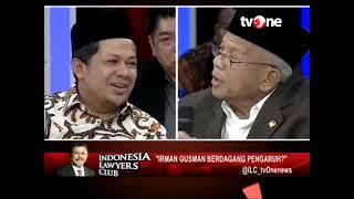 Kemarahan AM Fatwa kepada Fahri Hamzah di Acara ILC tvOne