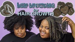 I MADE HAIR BROWNIES!! | DIY Ayurvedic Hair Gloss Bars for Hair Growth | DIY Deep Treatment