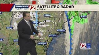 WPRI 12 Weather forecast for 12/12/24:  Drier today; colder weather ahead