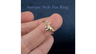 Antique Conversion Jewelry - Gold Fox Rings!