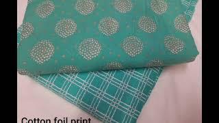 New Cotton Foil Prints | Online Store | Fabric Bazaar |