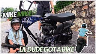 Mike Mike Gets A New Bike!! OryxEarth 105cc Gas Mini Bike!!