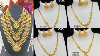 One gram gold plated/ premium quality/ neckset/ combo set/ online boutique