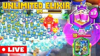 Clash Royale Live   | Legendaray's Infinite Elixir Challenge |  Clashroyale Gameplay Live