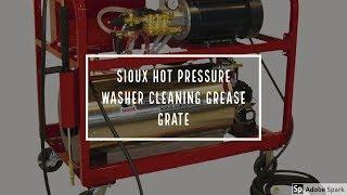 Grease Grate Cleaning using Sioux Hot Pressure Washer