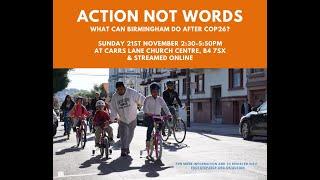 Action not Words - what can Birmingham do after the Climate Conference?