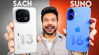 iPhone 16 vs IQOO 13 - The Real Phone In 50K