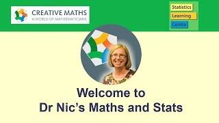 Welcome to Doctor Nic's Maths and Stats