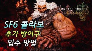 [몬스터 헌터 와일즈] 스트리트 파이터 6 콜라보 및 고우키 방어구 입수방법