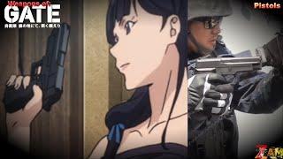 Gate - Weapons of - Handguns/Revolver - Anime vs. Real