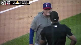 Buffalo Bisons manager Casey Candaele ejected from game vs. Toledo