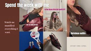 Spend the week with me vlog Dyson Airstrait review, christmas outfits and a horrible piercing!