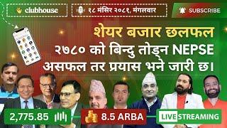 NEPAL SHARE MARKET NEWS & ANALYSIS #NEPSE LIVE CLUBHOUSE DISCUSSION | सेयर बजार नेपाल (NEPSE TODAY)