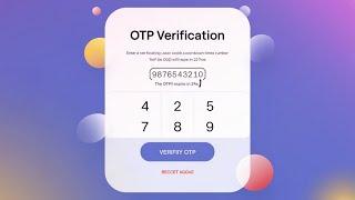 How to Create an OTP Generator & Verification System in HTML, CSS, and JavaScript