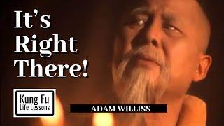 It’s Right There! - Kung Fu Life Lessons - Adam Williss