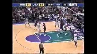 Kevin Garnett vs Karl Malone - Power Forward Battle - 2/17/2003