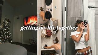 getting my life together | sunday cleaning, bts of making tiktoks, life update, finishing school!!