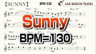 Sunny Backing Track 【With Score   Band Recording】  サニー 譜面付き カラオケ動画 生バンド録音 Jazz Standard BPM130