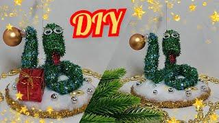 СИМВОЛ 2025 годаЗАБАВНАЯ ЗМЕЙКА своими руками. Новогодние поделки.DIY Christmas crafts.