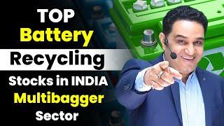 Best 6 Battery Recycling Shares in India | Battery Recycling Stocks to Invest Now @realscalpervipul