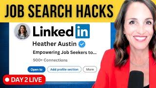   LIVE LINKEDIN JOB SEARCH & THOUGHT LEADERSHIP SERIES: DAY 2 - Smart Job Search Strategies