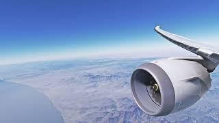 Airplane WHITE NOISE SOUND flight from DubaI to Osaka #whitenoise #chill #relax #sleep #calmdown