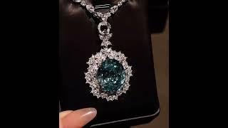 海蓝宝钻石项链  #diamond #necklace #gemstone #jewellery