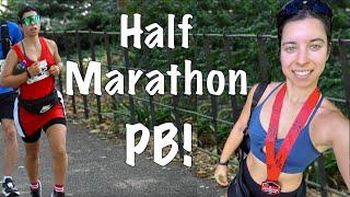 Running my First Official HALF MARATHON!!!!!...got a PB!