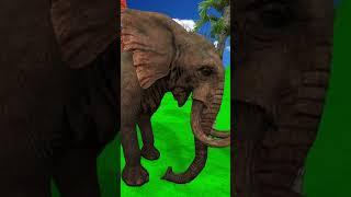 Fountain Crossing Animal Game | Cow Mammoth Elephant Tiger Gorilla #paintanimals #animals #cartoon