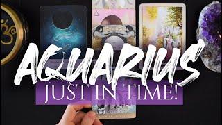 AQUARIUS TAROT READING | "CHECKMATE, AQUARIUS!" JUST IN TIME