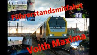 4k Führerstandsmitfahrt Voith Maxima Gutenfürst - Hof - Marktleuthen