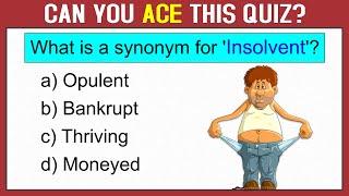 SYNONYMS REVISION TEST: Can You Ace This English Vocabulary Quiz? #challenge