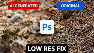 Generative Fill In Photoshop - Low Resolution Fix!