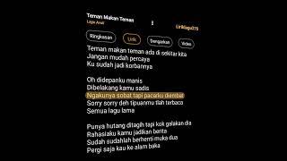 Teman Makan Teman || Lagu Avoli #liriklagu #lirikvidio #lyrics #liriklagu