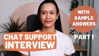 CHAT SUPPORT INTERVIEW QUESTIONS with SAMPLE Answers and Insider Tips | Non Voice Customer Support