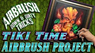 Tiki Art! | Live Airbrush How-To with Scott MacKay | Tropical Vibes at 8PM EST