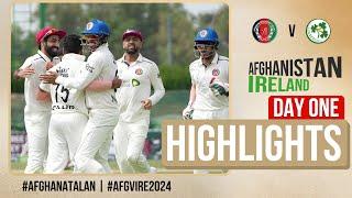 Day 1 Highlights | Only Test | Ireland Tour of Afghanistan 2024 | ACB