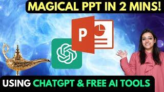 How to make PPT using ChatGPT & Free AI Tools |Powerpoint Presentation on mobile phone & PC in Hindi