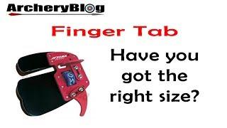 Archery Finger Tab - Have you got the correct size?