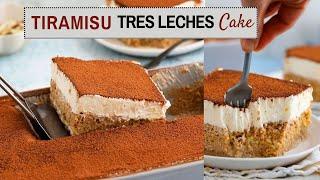 Italian Tiramisu and Mexican Tres Leches Fusion Cake!