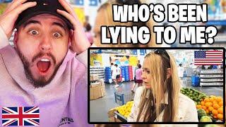 Brit Reacts to British Family goes grocery shopping at WALMART!