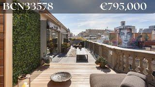 Exclusive penthouse loft with unique interior design for sale in Via Laietana, Barcelona