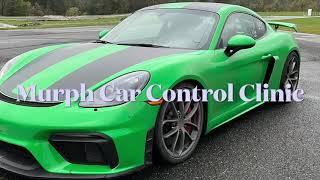 718 GT4 and 981 Cayman S skid pad Murph car control clinic