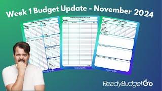 November Week 1 Budget Update | Letterbucks Savings Challenge | Sloth IRA Retirement Tracker