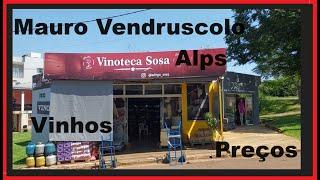 PREÇOS E OS VINHOS DA "VINOTECA SOSA" - AVENIDA COSTANERA EM BERNARDO DE IRIGOYEN - ARGENTINA